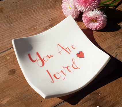 You Are Loved Earring Dish